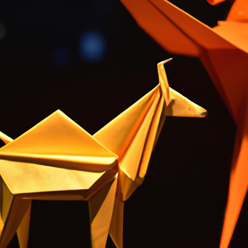 Những con vật gấp từ giấy tỉ mỉ và chi tiết bởi một nghệ nhân origami có kinh nghiệm.