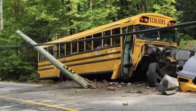 Informations sur accident d'un autobus scolaire