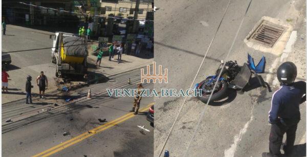 Tragédia no Brasil Acidente Em Blumenau Moto Bate Em Caminhão Portal Zacarias