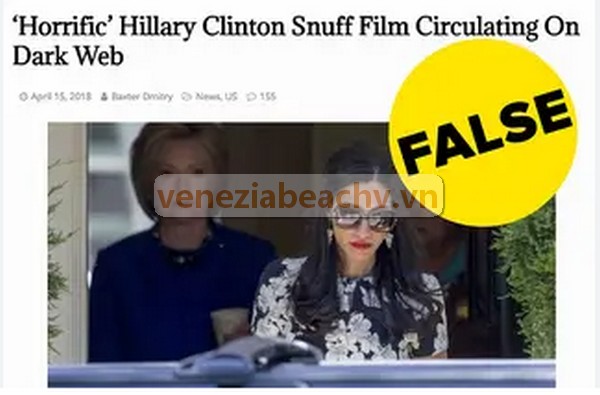 Detailed content of video Hillary Clinton Snuff Film