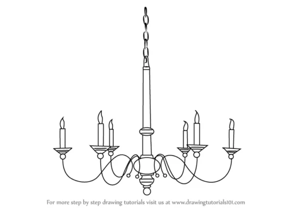 How to Draw a Chandelier: Step-by-Step Guide