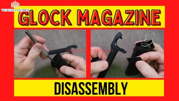 Step-by-step guide on disassembling a Glock magazine
