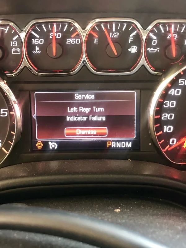 Troubleshooting and fixing a left rear turn indicator failure